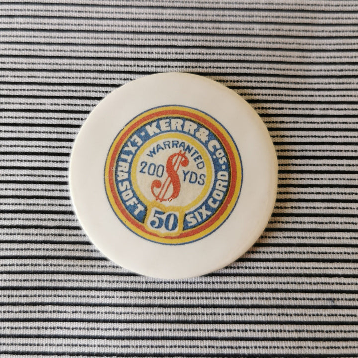 Ceramic Magnetic Needle Minder - thread label design
