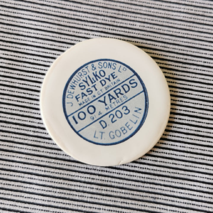 Ceramic Magnetic Needle Minder - thread label design