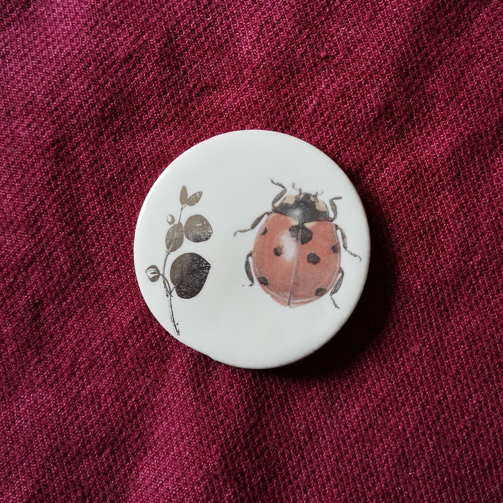Ceramic Magnetic Needle Minder - botanical