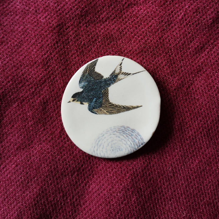 Ceramic Magnetic Needle Minder - botanical