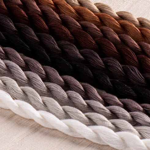 Paint Box Threads - 10 Pack of Hand Dyed Cotton Threads Perle 12