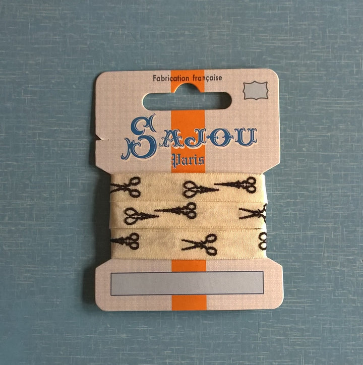 Sajou Woven Ribbon - Scissors