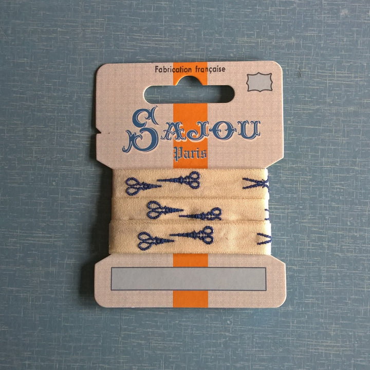 Sajou Woven Ribbon - Scissors