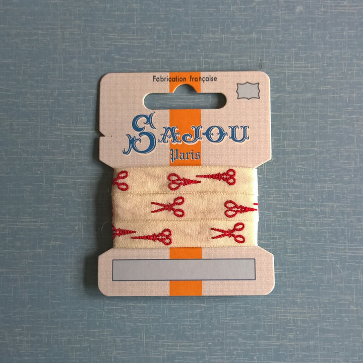 Sajou Woven Ribbon - Scissors