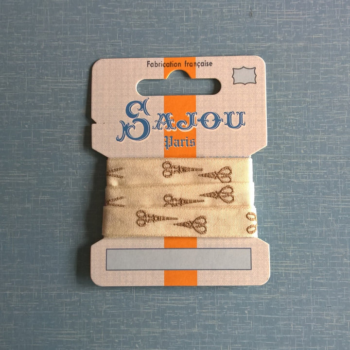Sajou Woven Ribbon - Scissors