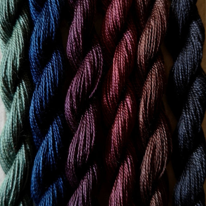 Paint Box Threads - 6 Pack of Hand Dyed Cotton Threads Perle 12
