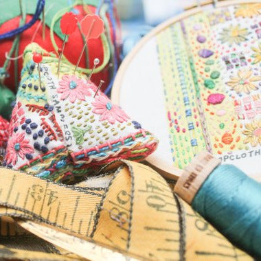 Dropcloth Sampler - Pincushions