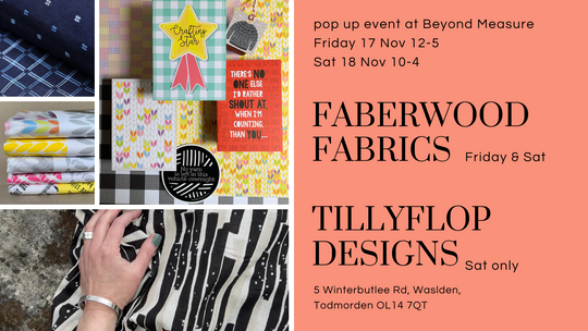Pop Up with Faberwood and Tilly Flop at Beyond Measure, Fri 17 & Sat 18 November 2023
