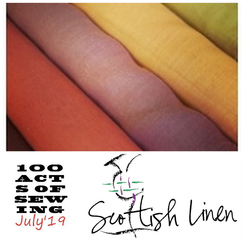 Scottish Linen - Week One 100 Acts of Sewing July Sponsor