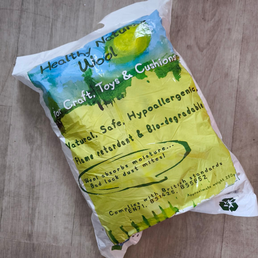 Wool stuffing - 250g bag