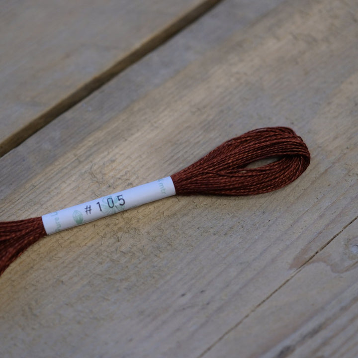 Studio Flax Linen Thread 14m skein - browns