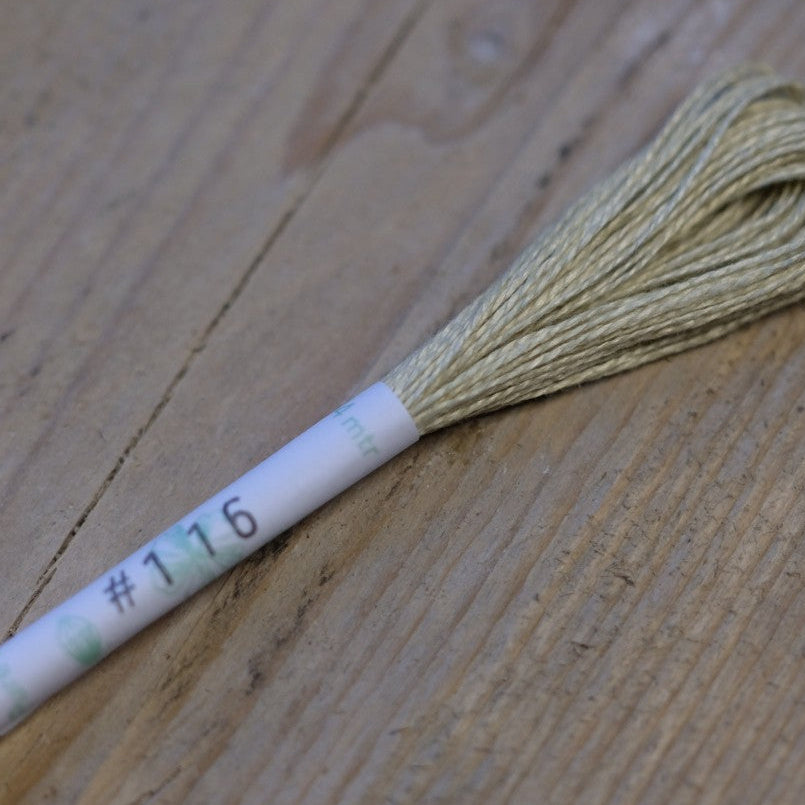Studio Flax Linen Thread 14m skein - cream/beige