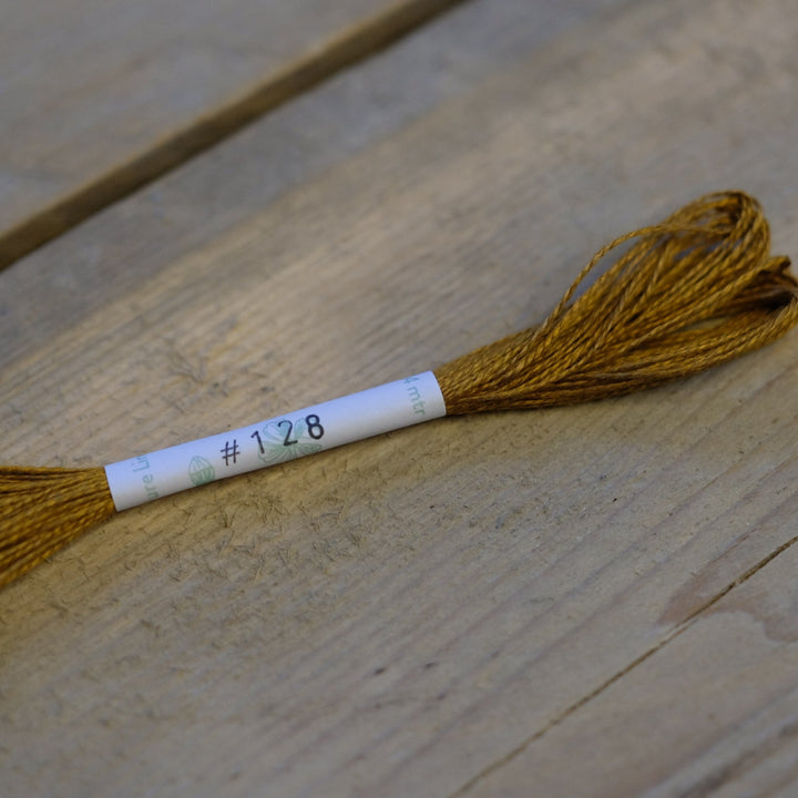 Studio Flax Linen Thread 14m skein - yellows