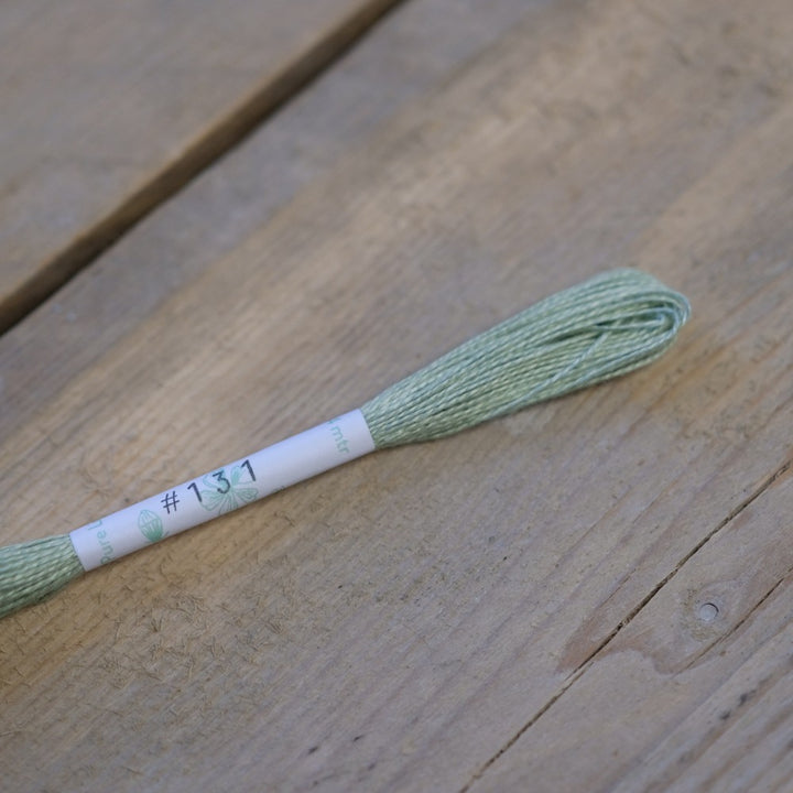 Studio Flax Linen Thread 14m skein - greens