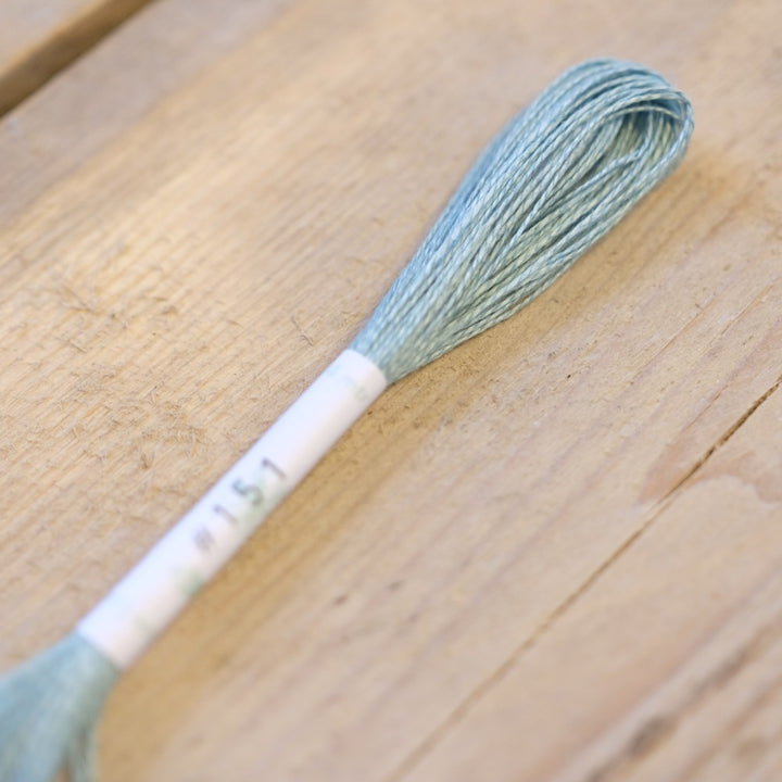 Studio Flax Linen Thread 14m skein - teals
