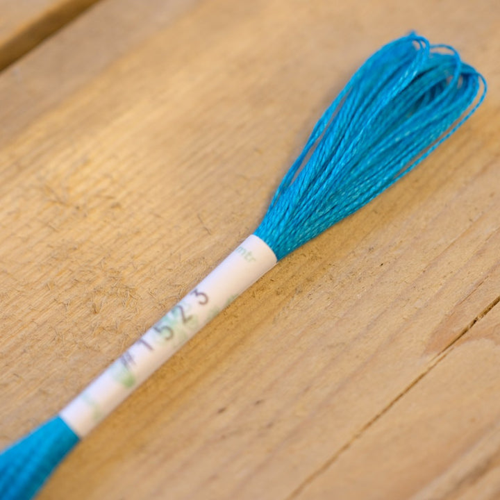 Studio Flax Linen Thread 14m skein - teals