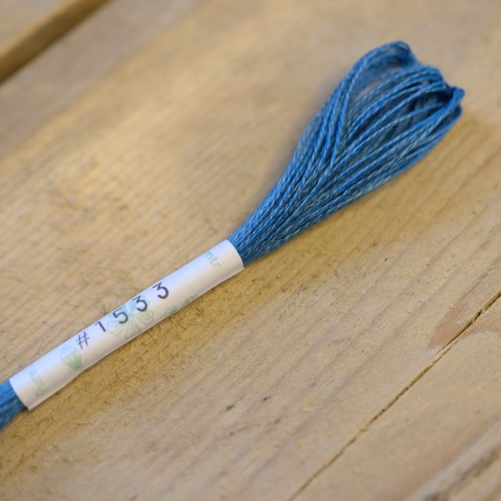 Studio Flax Linen Thread 14m skein - teals