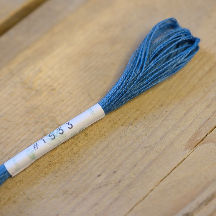 Studio Flax Linen Thread 14m skein - teals