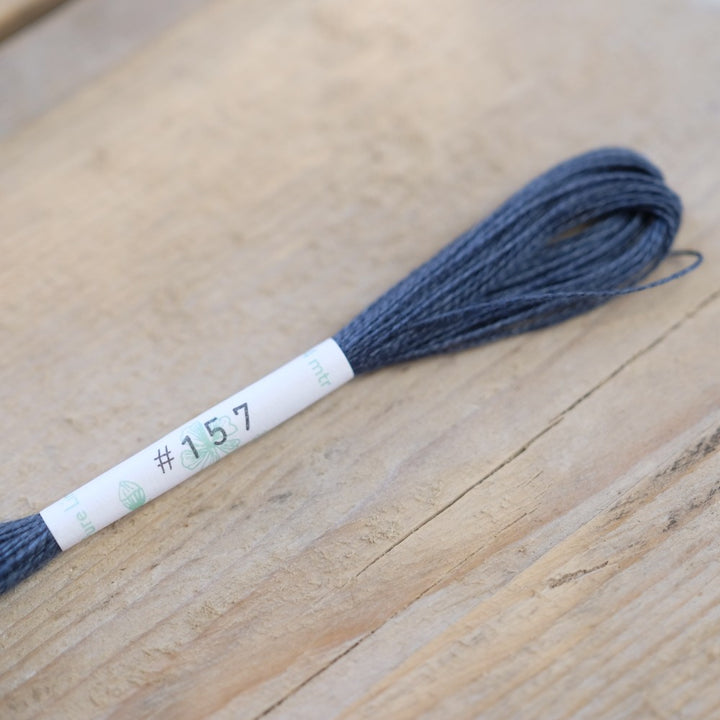 Studio Flax Linen Thread 14m skein - blues