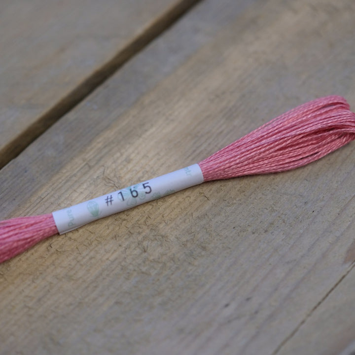 Studio Flax Linen Thread 14m skein - pinks and purples