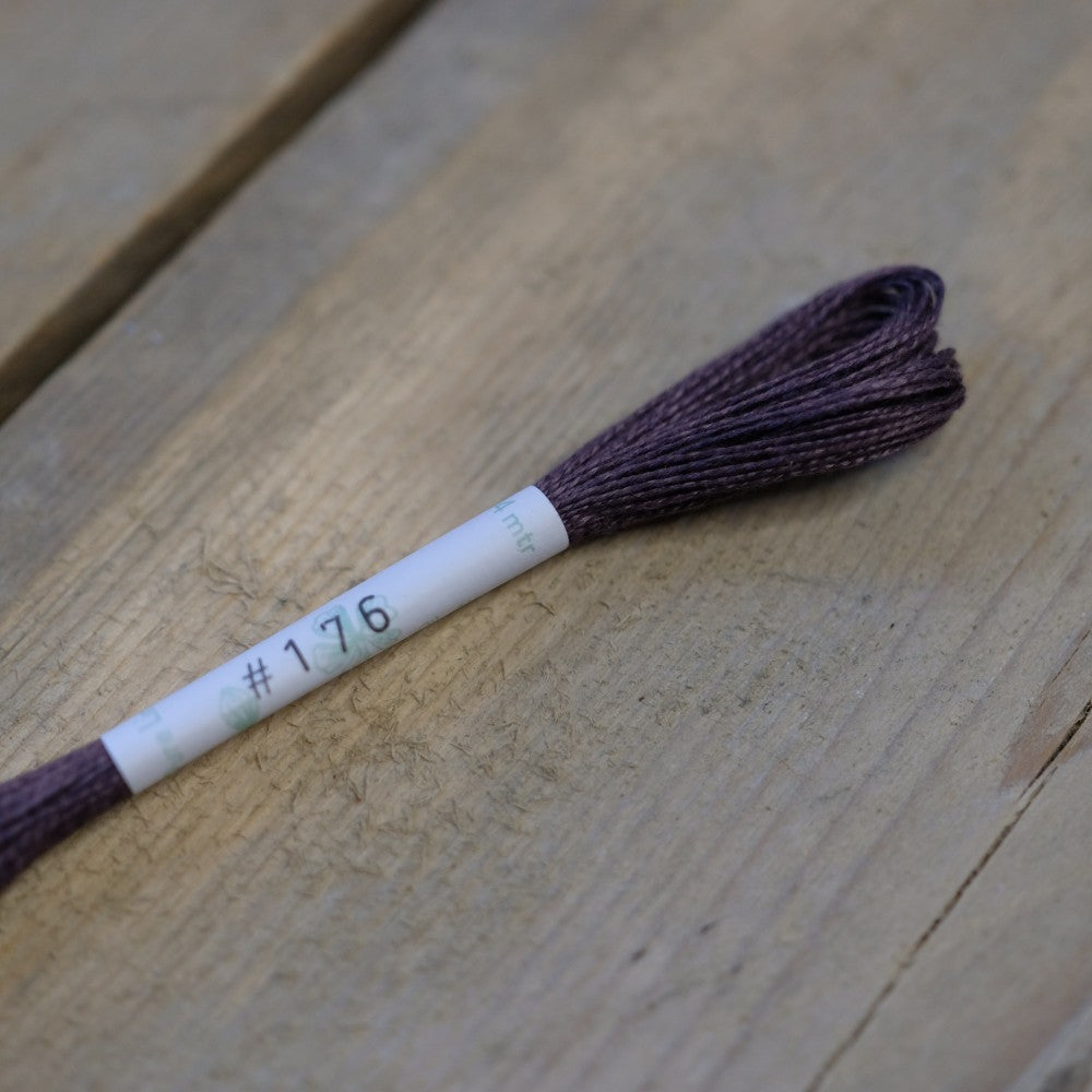 Studio Flax Linen Thread 14m skein - pinks and purples