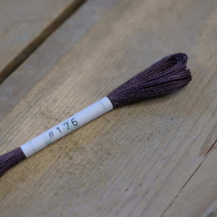 Studio Flax Linen Thread 14m skein - pinks and purples