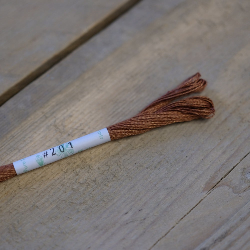 Studio Flax Linen Thread 14m skein - browns