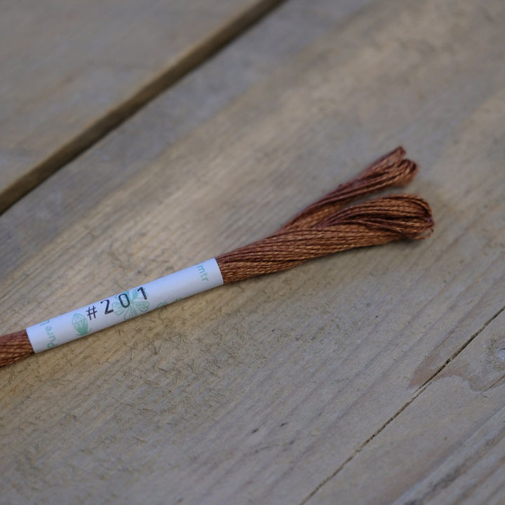 Studio Flax Linen Thread 14m skein - browns