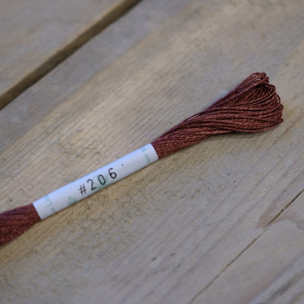 Studio Flax Linen Thread 14m skein - browns