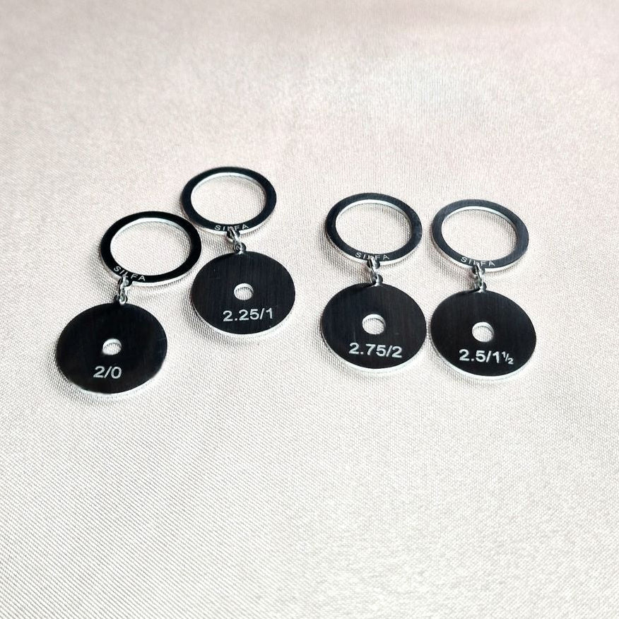 Silfa Stitch Markers Charms / Needle Gauges