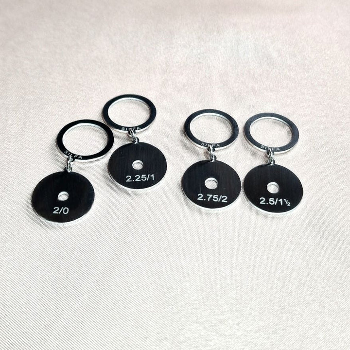 Silfa Stitch Markers Charms / Needle Gauges