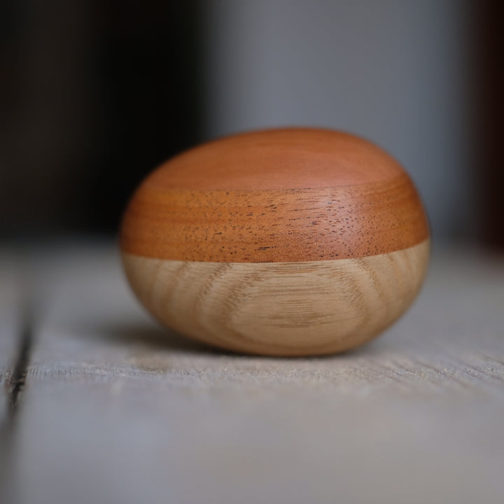Half Stripe Wooden Darning Egg by Do-Well Design