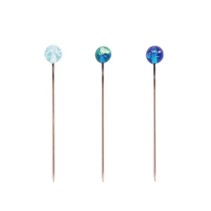 Cohana Glass Bead Marking Pins - Japan Blue