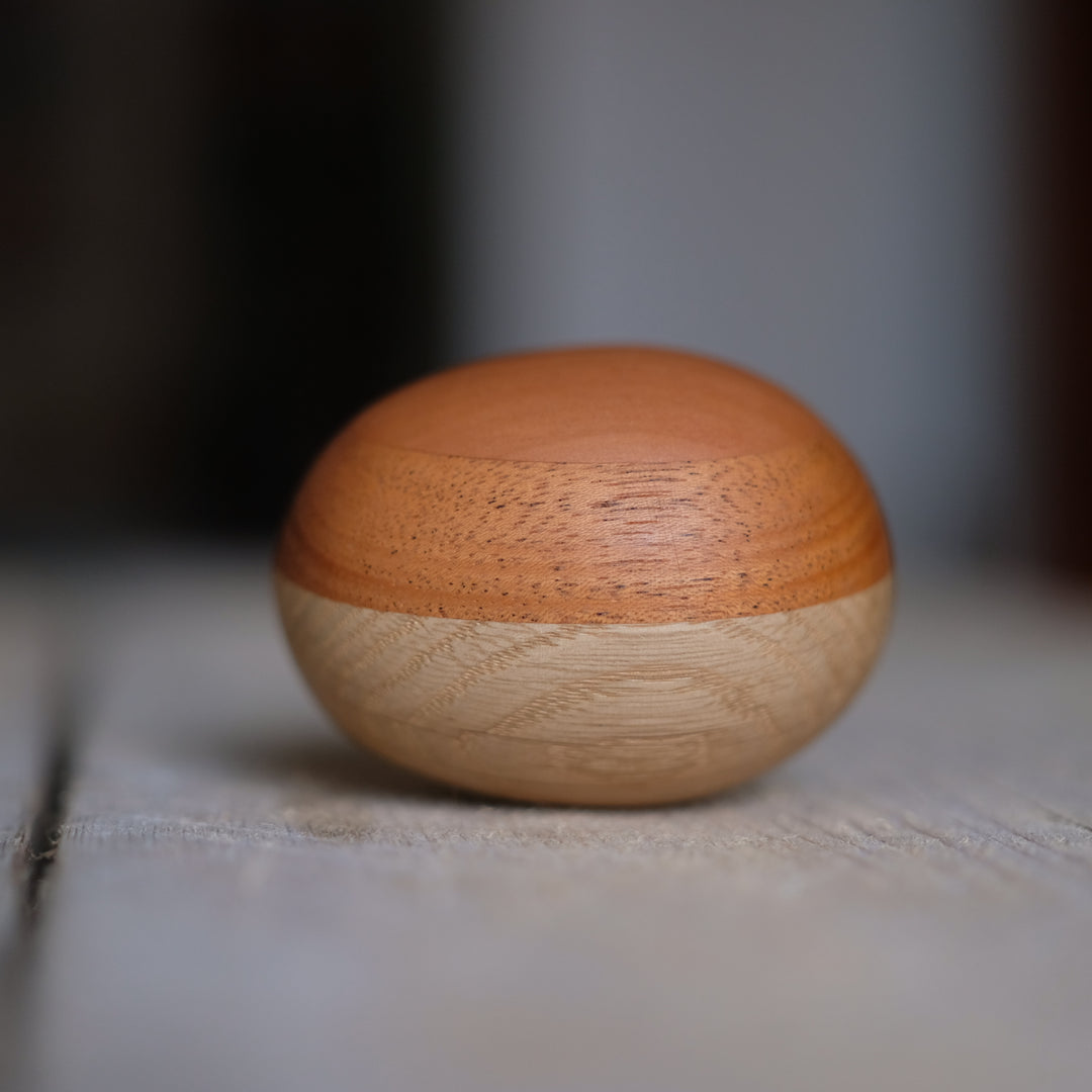 Half Stripe Wooden Darning Egg by Do-Well Design