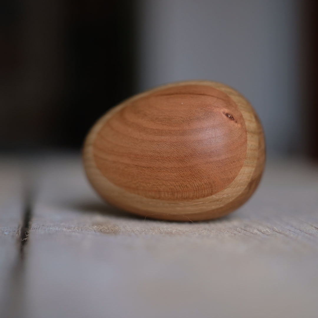 Half Stripe Wooden Darning Egg by Do-Well Design