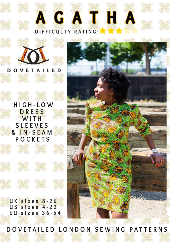 Dovetailed London Sewing Patterns - Agatha High Low Dress