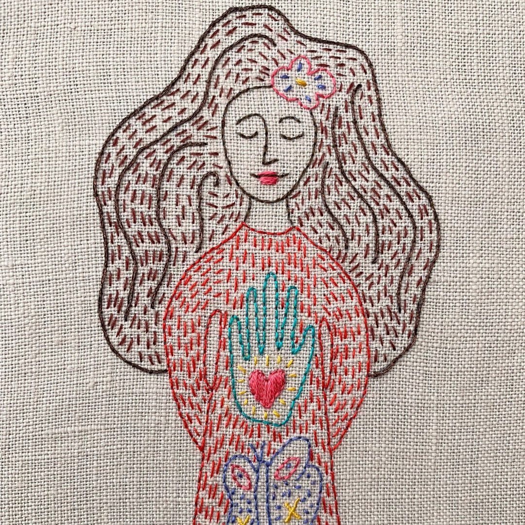 Ginger Becky Adriana Goddess Embroidery Kit