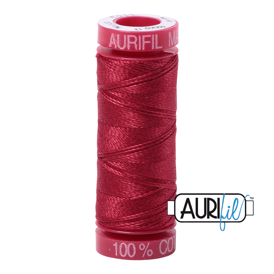 Aurifil 12wt - 50m small red spool