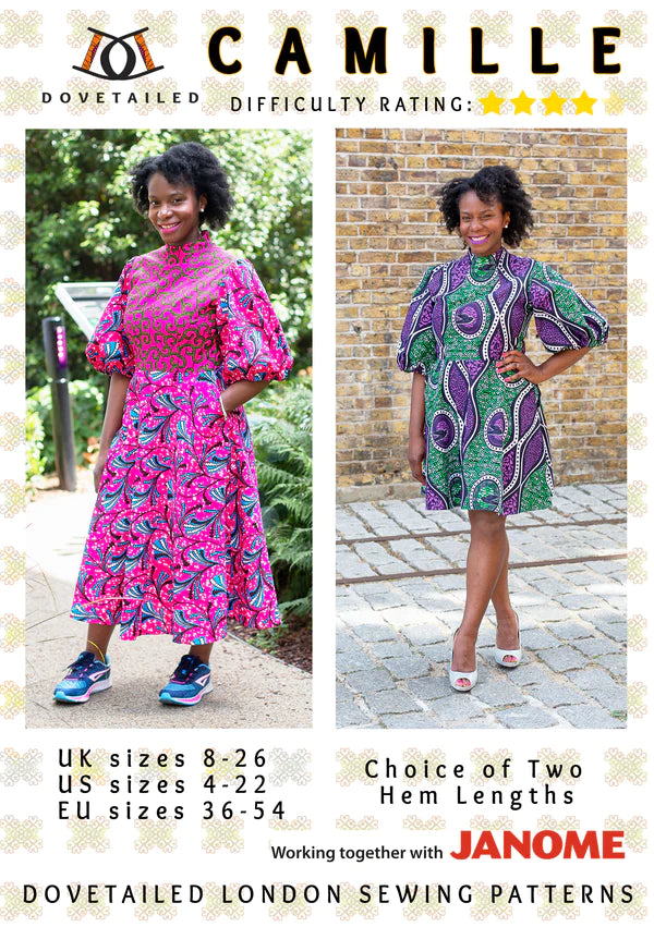 Dovetailed London Sewing Patterns - Camille Dress