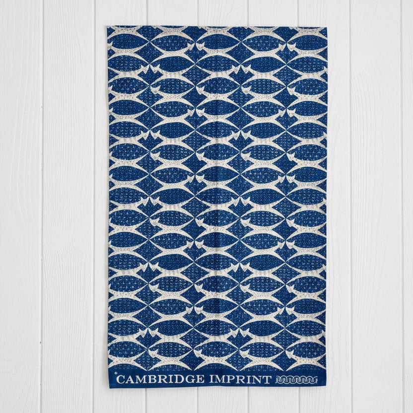 Cambridge Imprint Cotton Single Tea Towel