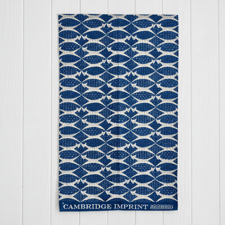Cambridge Imprint Cotton Single Tea Towel