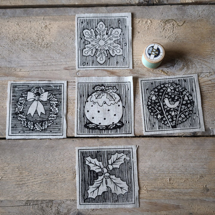 Jill Pargeter Linen Patches pack - Christmas