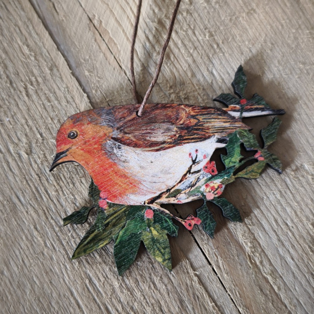 Nature Wooden Decoration by Clare O&