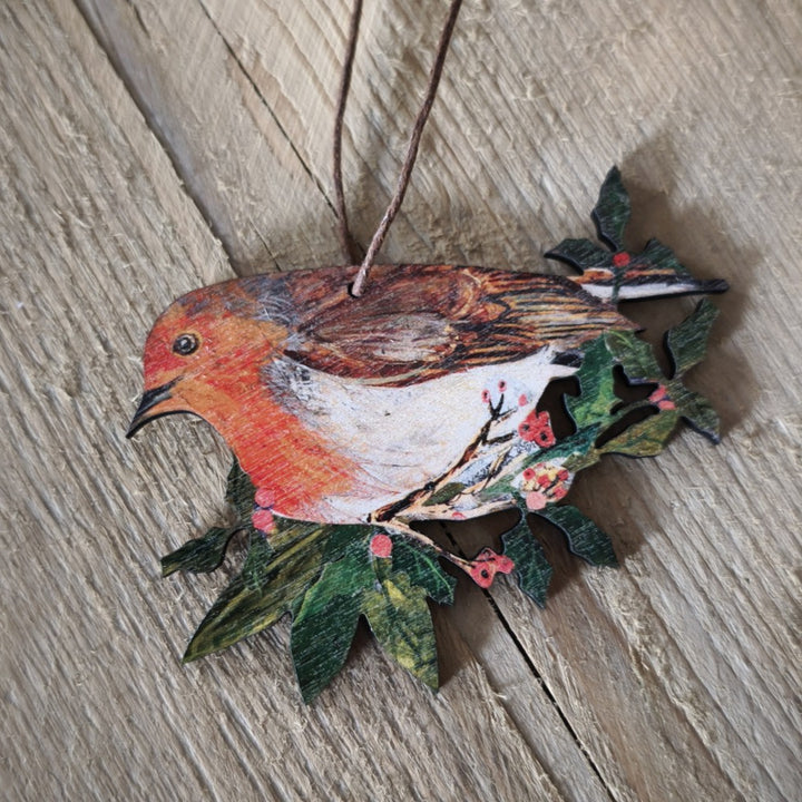 Nature Wooden Decoration by Clare O&