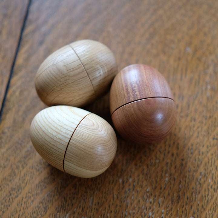 Wooden Egg Sewing Etui