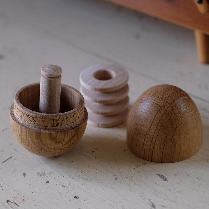 Wooden Egg Sewing Etui