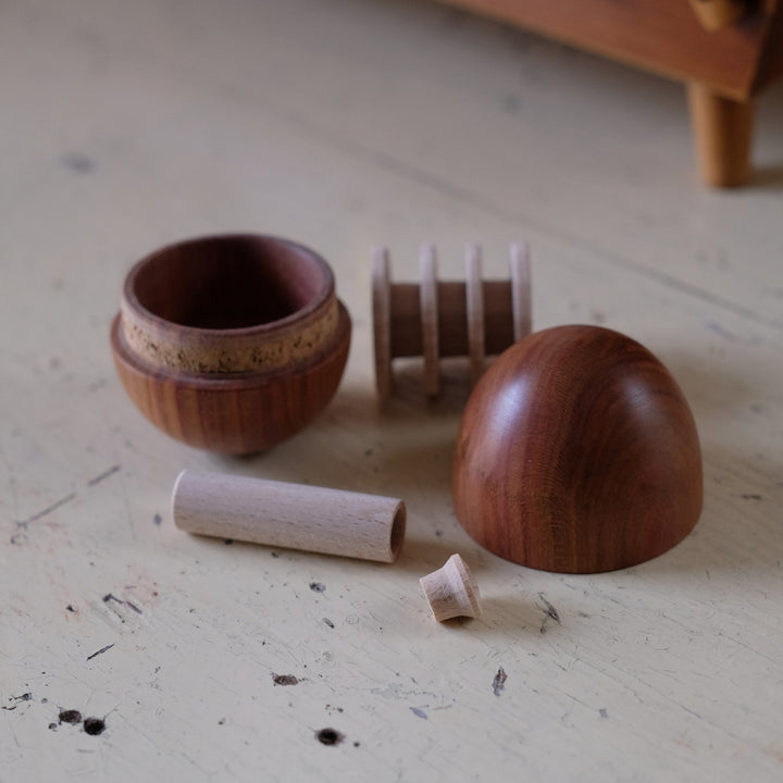 Wooden Egg Sewing Etui