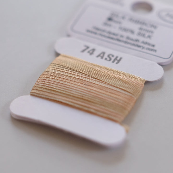 House of Embroidery Silk Ribbon 4mm - 3m card