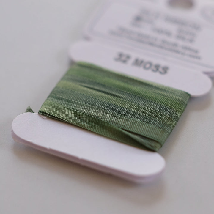 House of Embroidery Silk Ribbon 4mm - 3m card