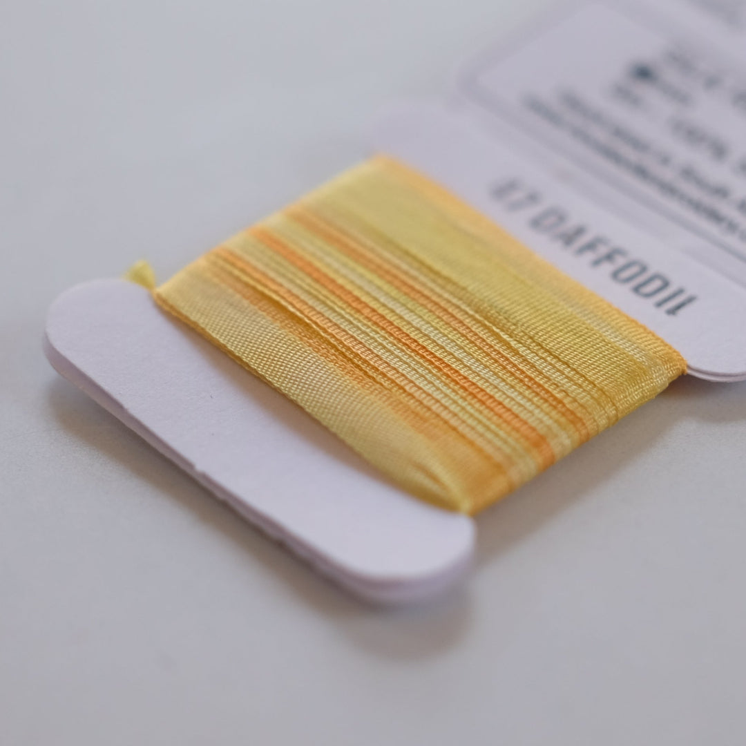 House of Embroidery Silk Ribbon 4mm - 3m card